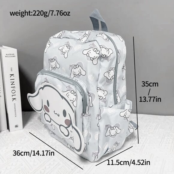 Hello Kitty Backpack Pink White Sanrio Emo Grunge Pocket Adjustable New - Picture 3 of 3